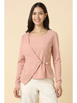 Allen Solly - Women Pink Solid Formal Top