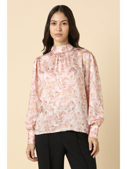 Allen Solly - Women Pink Print Formal Top