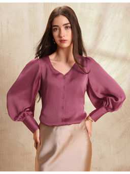 U.S. POLO ASSN. - Crinkled Satin Top