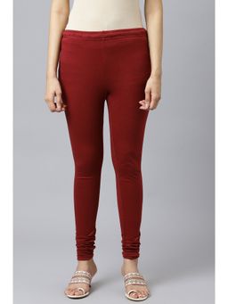 W - Red Solid Churidar