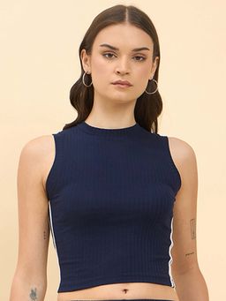 Femea - Women Solid Cotton Crop Top