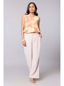 TAMISKA BY NARENDRA KUMAR - Wild Leaf V-Neck Top