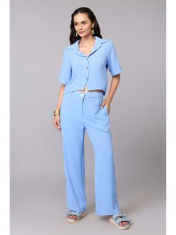 TAMISKA BY NARENDRA KUMAR - Sky Blue Collared Shirt