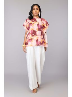 TAMISKA BY NARENDRA KUMAR - Peach Wine Dream Top