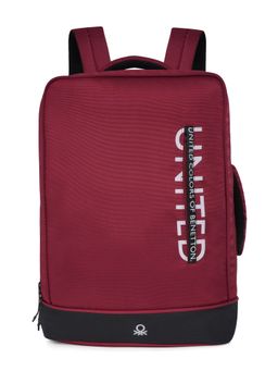 United Colors of Benetton - Lennox Unisex Laptop Backpack (14 Inch) - Wine (M)