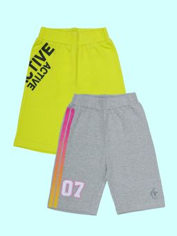 KiddoPanti - Multi-Color Printed Shorts (Pack of 2)