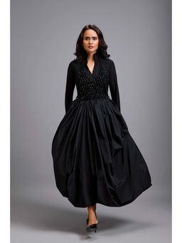 Deepika Arora - Women Black Cotton Embellished Co-Ord Set