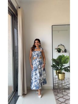 HOUSE OF SAL - Women Multi-Color Cotton Printed Dress