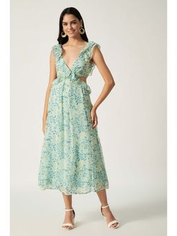 HOUSE OF SAL - Women Multi-Color Polyester Printed Dress