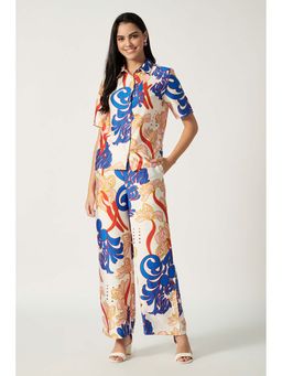 HOUSE OF SAL - Women Multi-Color Polyester Printed Co-Ord Set