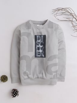 3PIN - Grey Boys Printed Crew Neck T-Shirt