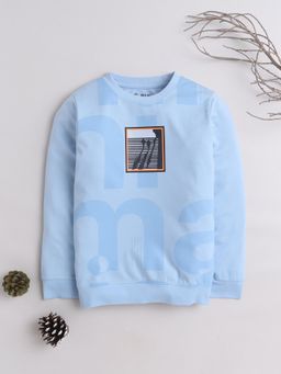 3PIN - Blue Boys Printed Crew Neck T-Shirt