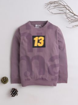 3PIN - Burgundy Boys Printed Crew Neck T-Shirt