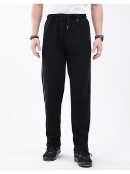 Monte Carlo - Men Black Regular Fit Lower Trackpant