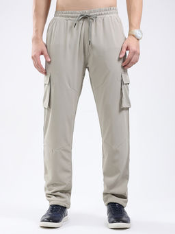 Monte Carlo - Men Beige Regular Fit Lower Trackpant