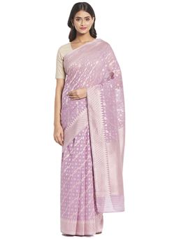 Fabindia - Cotton Silk Woven Sari without Blouse