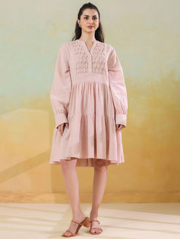 SAY - Pink Color Cotton Blend Dress