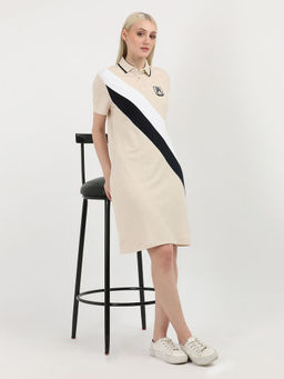 Tommy Hilfiger - Beige Stripes Dress