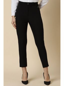 Allen Solly - Women Polyester Solid Regular Fit Black Trouser