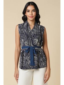 Allen Solly - Women Polyester Printed Regular Fit Multi-Color Top (Set of 2)