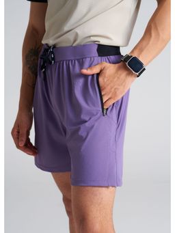 STRCH - Nylon Men Athletic Purple Shorts