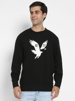 American Eagle - Men's Black Logo Sweatshirt