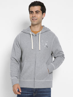 American Eagle - Men's Grey Icon Full-Zip Hoodie