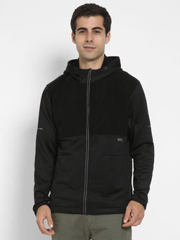 American Eagle - Men's Black Fleece Zip-Up Hoodie
