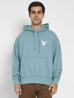 American Eagle - Men's Blue Logo Hoodie