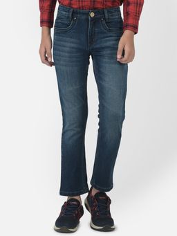 CRIMSOUNE CLUB - Boy Blue Solid Light Fade Jeans