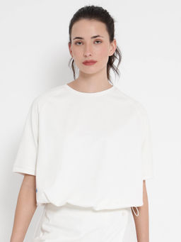 RAREISM - Women Kay Graphic Printed White T-Shirt