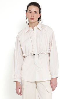 RAREISM - Women Mash Checks Beige Top