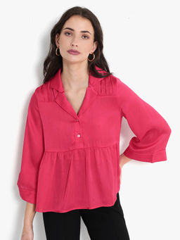 RAREISM - Women Pomezia Solid Pink Top