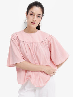 RAREISM - Women Tonala Solid Pink Top