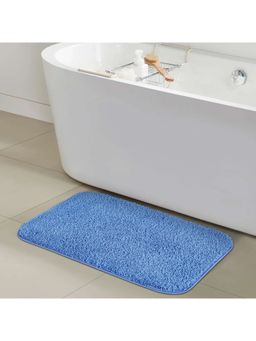 OBSESSIONS - Anti-Skid Polyester Bath Mat - Blue