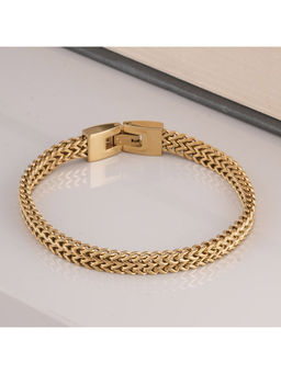Palmonas - Waterproof and Anti-Tarnish Delicate Gold Chain Bracelet for Men