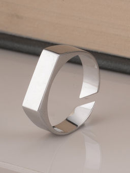 Palmonas - Waterproof and Anti-Tarnish Plain Silver Bar Ring for Men (6)