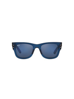 Ray-Ban - Transparent Dark Blue Sunglasses (0RB0840S-Square-Blue Frame-Blue Lens-54: 51 mm)