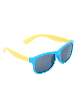 Spiky - Blue Frame Grey Polarised Lens Wayfarer Sunglasses