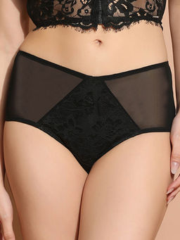 Da Intimo - Black Full Coverage Lace Panty