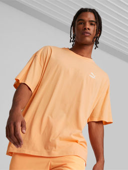 Puma - Classics Oversized Mens Orange T-Shirt