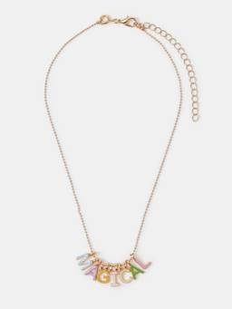 Accessorize London - Girls Multi-Color Myo Letter Necklace