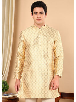 TATTVA - Men Printed Polyester Straight Kurta