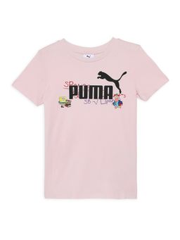 Puma - X Spongebob Boys Pink Tee