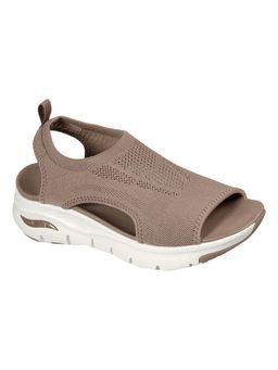 SKECHERS - Brown Mesh Rubber Women Sandals
