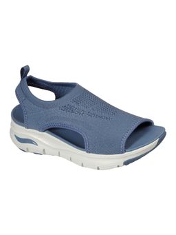 SKECHERS - Grey Mesh Rubber Women Sandals