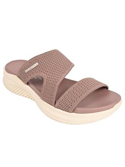 SKECHERS - Pink Mesh Rubber Women Sandals