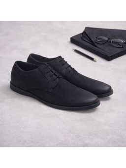 Ruosh - Black Suede Tpr Men Derbies