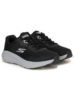 SKECHERS - Black Mesh Rubber Men Running Shoes