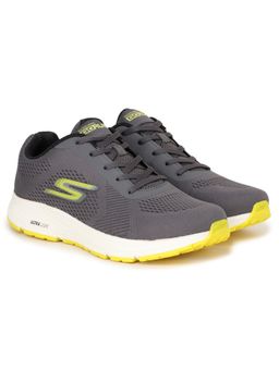 SKECHERS - Grey Mesh Rubber Men Running Shoes
